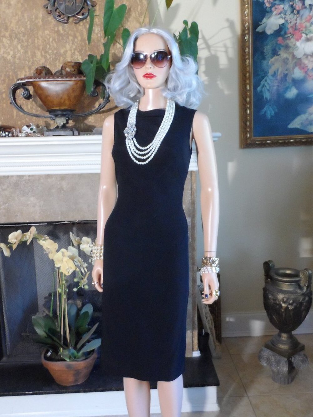Dolce & Gabbana Black Sleeveless Sheath Dress Size IT 42 US 6